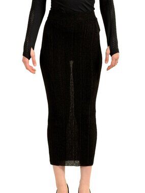 Scuderia Ferrari Women's Stretch See Through Bodycon Skirt US M IT 42